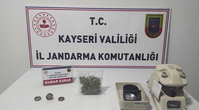 Kayseri'de uyuşturucu operasyonu 2 gözaltı