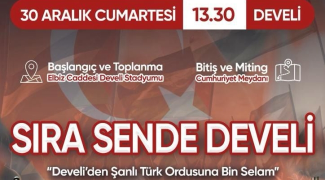 PKK terörüne lanet, Filistin halkına destek yürüyüşü  düzenlenecektir.