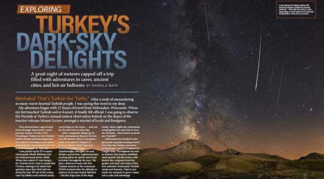 Türkiye'nin İncisi Erciyes, Astronomy Magazine'de Boy Gösterdi