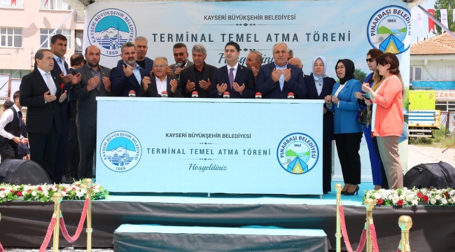 Pınarbaşı Terminal ve Ticaret Binası Temel Atma Töreni'ne Katıldı