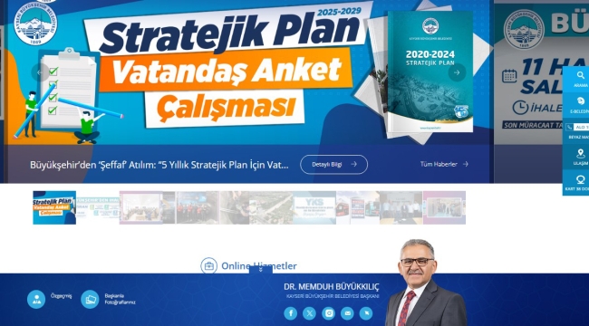 Büyükşehir Web Sitesi, Öne Çıkan 9 Büyükşehir Sitesinden Birisi Oldu